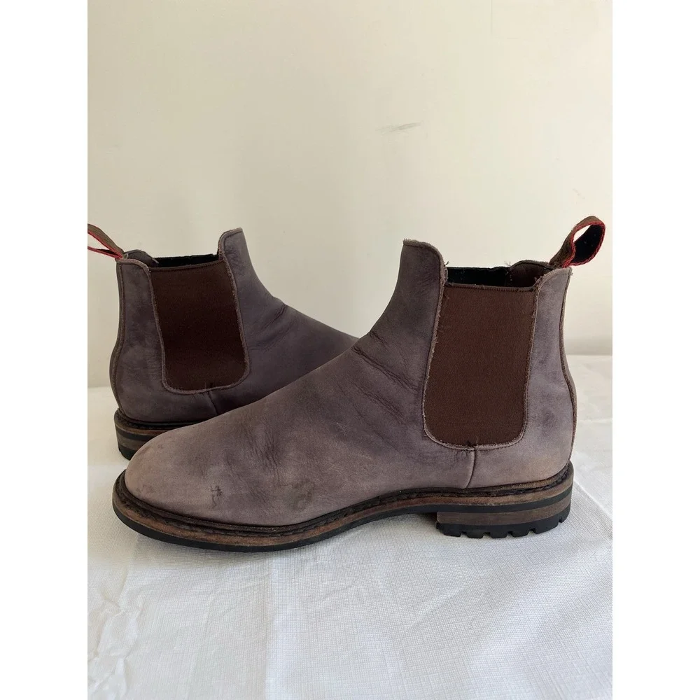 ALLEN EDMONDS Mens Surrey Chelsea 8.5 3E Weatherproof Ankle Boots Brown Comfort‎
